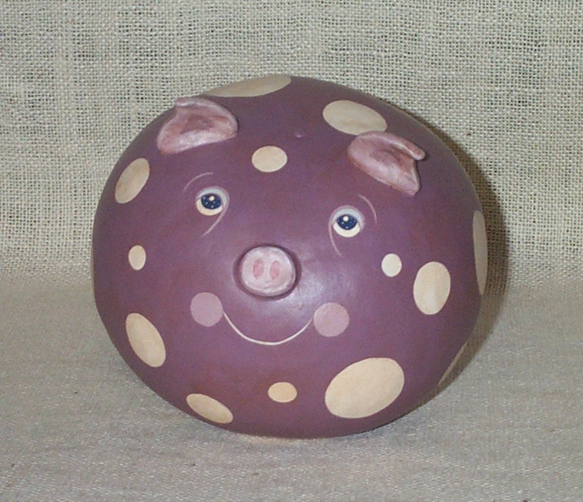 Purple Dotted Pig